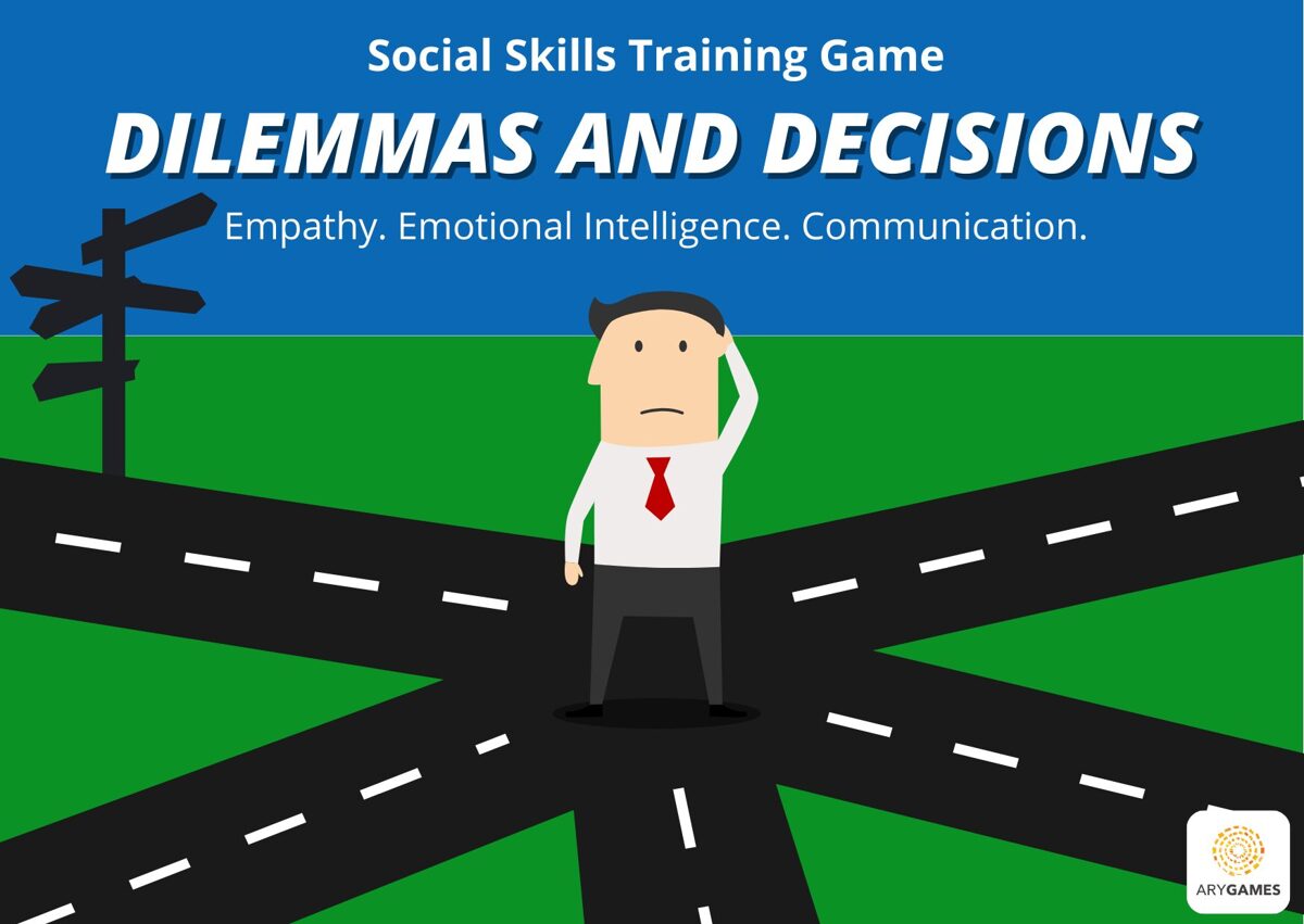 Social skills training game Dilemmas and Decisions. Empathy. Emotional intelligence, communication